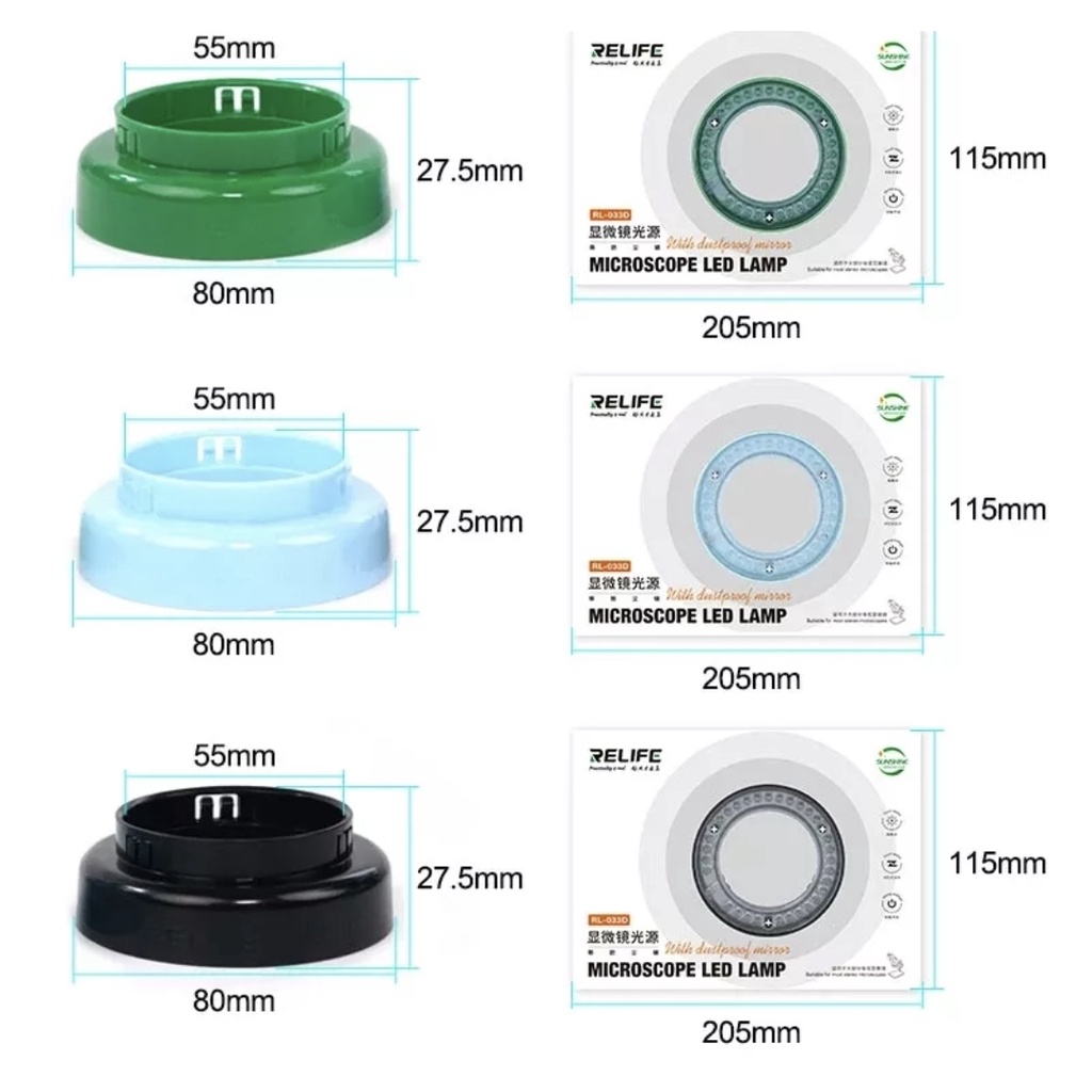 LAMPU LED MIKROSKOP RELIFE RL-033D / LAMPU MICROSCOPE / ALAT SERVIS SERVICE HP LENGKAP TERLENGKAP TERMURAH