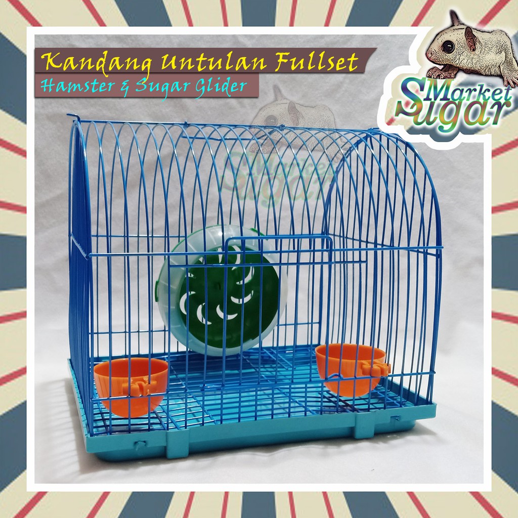 Untulan Fullset Kandang Hamster - Sugar Glider - Marmut - Tupai - Burung - Kandang Hewan-1