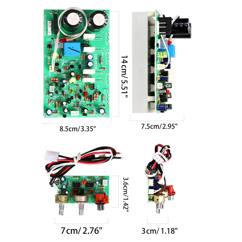 Gro SUB250W HiFi Amplifier Board 4558op Ampli 250W Max Output Subwoofer Amplifier Board Untuk Penggemar DIY