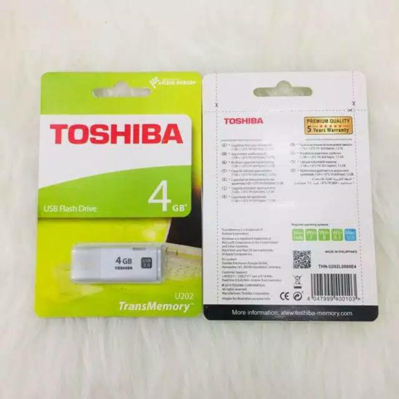 FD FLASHDISK TOSHIBA 4GB TRANS MEMORY,USB FLASH DRIVE ORIGINAL 99%