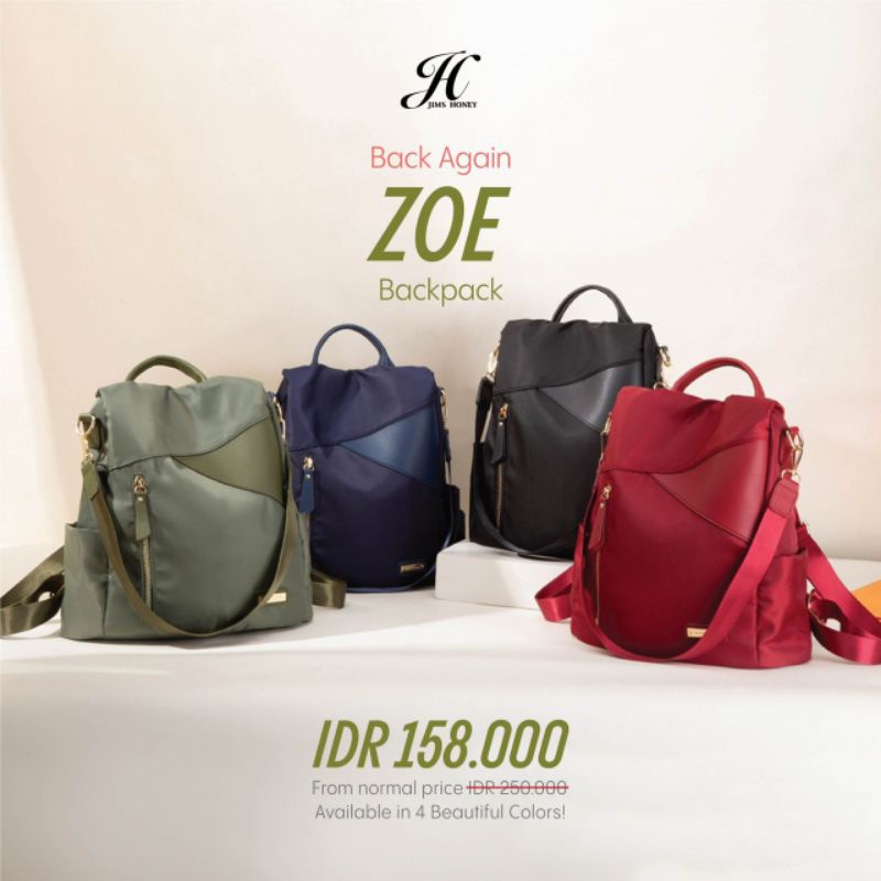 JIMSHONEY~ZOE BACKPACK/TAS PUNGGUNG