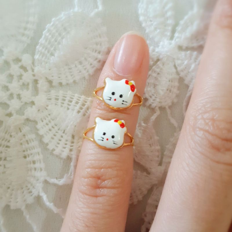 Cincin Bayi Hellokitty Emas Muda 1/2 Gram