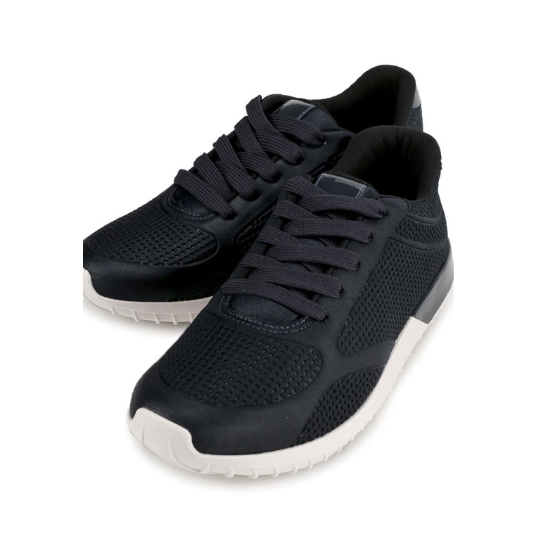 SEPATU SNEAKER KULIT OBERMAIN WANITA ORIGINAL CASUAL KETS HITAM OW10