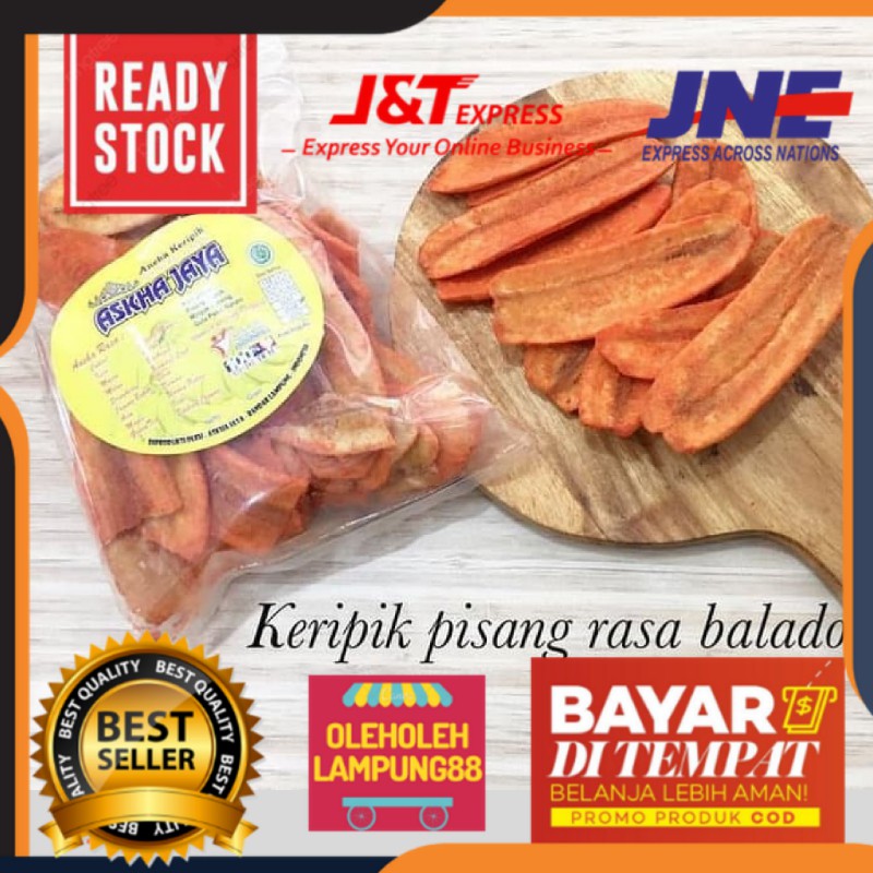 

Askha Jaya Keripik Pisang Kepok Rasa Balado Kemasan 215Gr Keripik Pisang Lampung Oleh Oleh Lampung