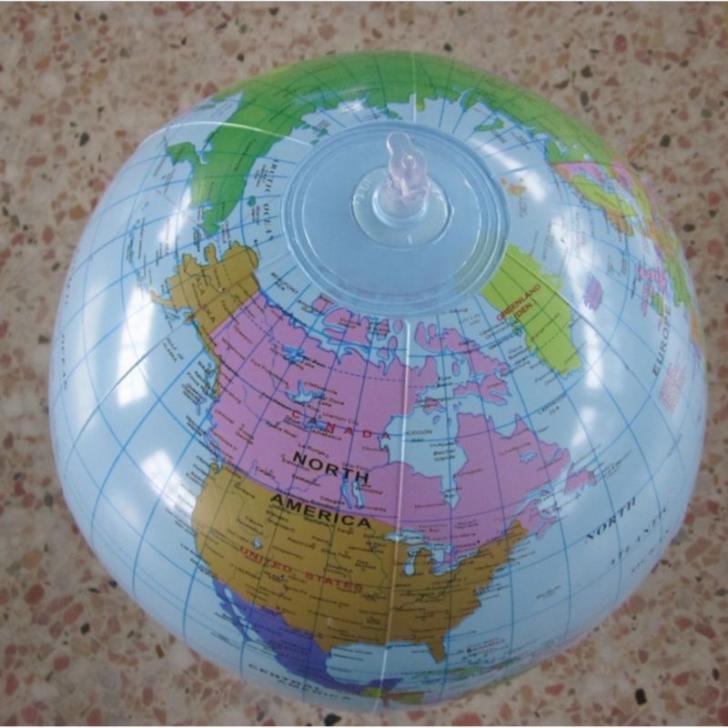 Mainan bola bola peta dunia, world map balloon,globe