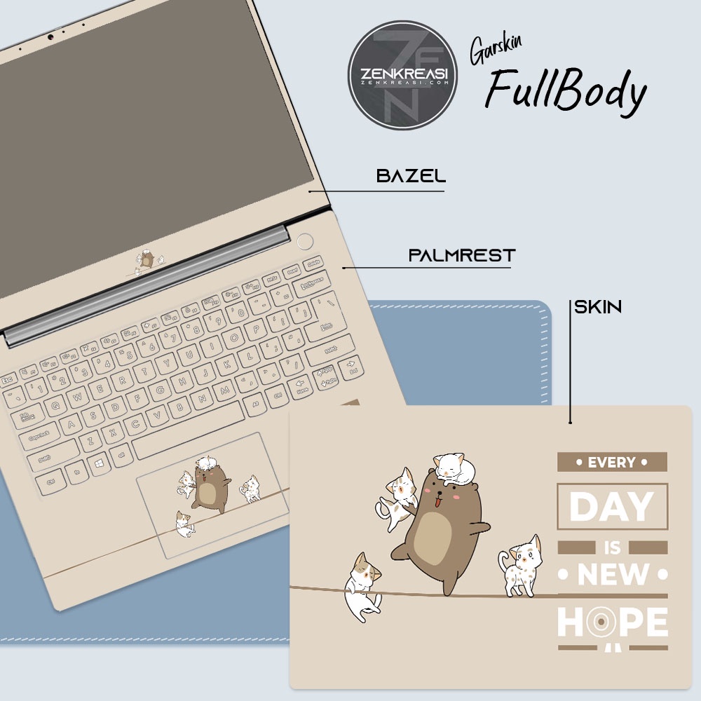 Garskin Laptop Skin Laptop Tema: Every day is hope