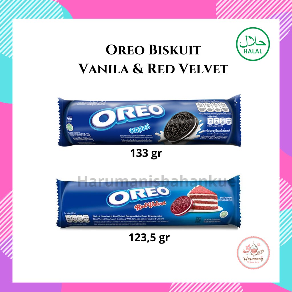 

Oreo Biskuit Vanila Red Velvet 133gr 123,5gr