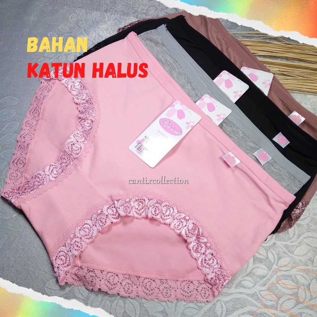 Celana Dalam Wanita Renda / CD Wanita Grisina Renda / Cd Wanita Sexy / Celana Dalam Wanita Katun