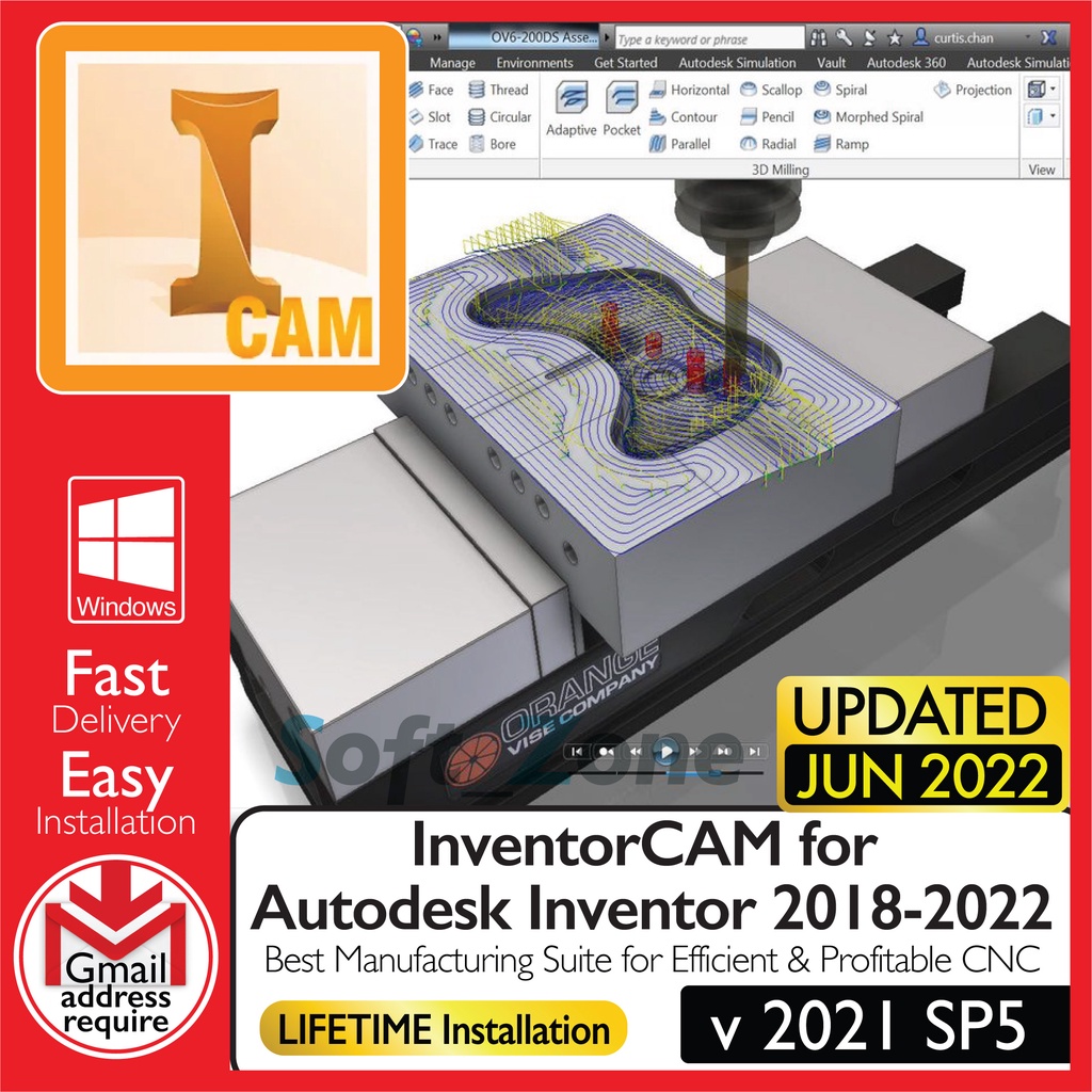 

InvntrCAM 2021 SP5 - Bst Mnfctrng St fr Effcnt & Prftbl CNC [WINDOWS x64] - Dgtl Dwnld