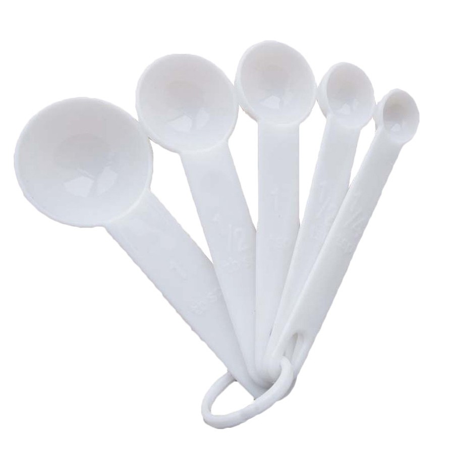 Aihogard Sendok Takar Cup Measuring Spoon 5 pcs Sendok Ukur - Putih