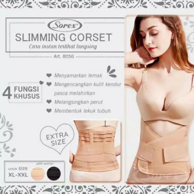 Sorex  8056 Slimming Korset Stagen Double Wrap Extra size