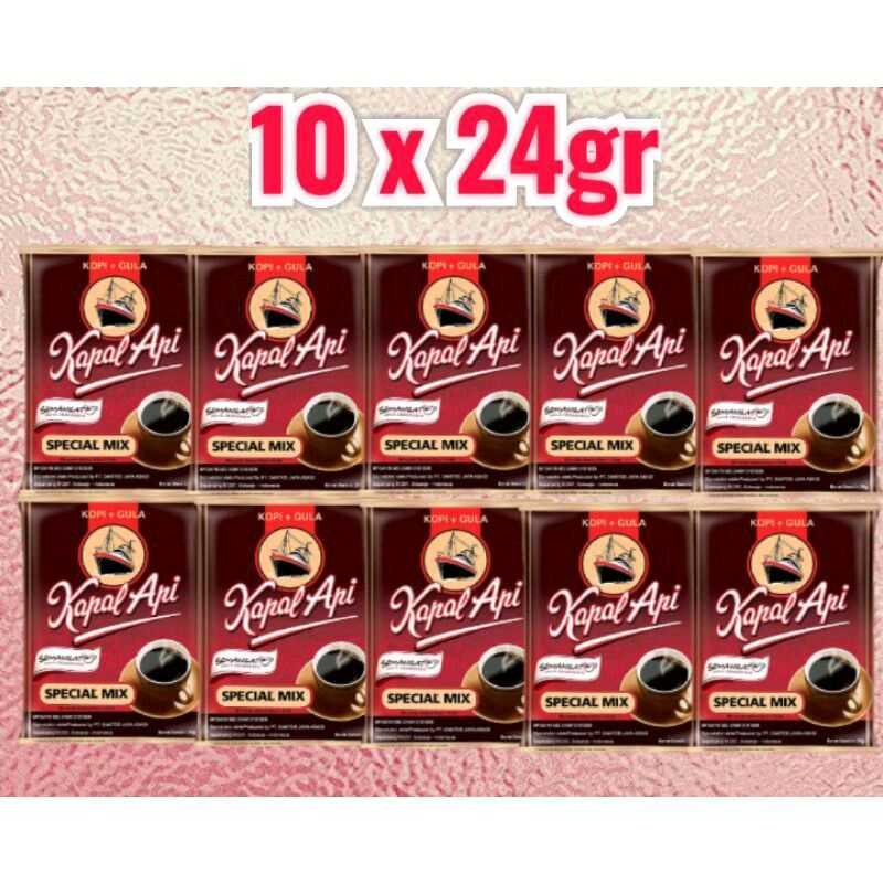 Kopi kapal Api Special Mix 10 Sachet 24g Kopi Hitam Kapal Api