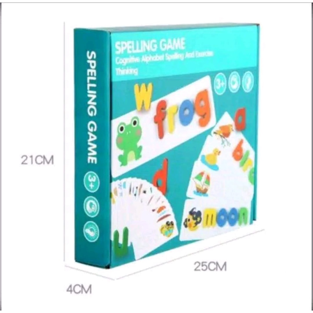 Spelling Card Matching Treehole Letter Game Puzzle