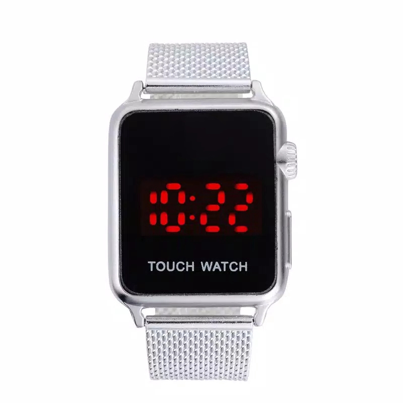 Jam Tangan pria Touch Watch Digital Strap Rubber Pasir / Ready 5 Warna