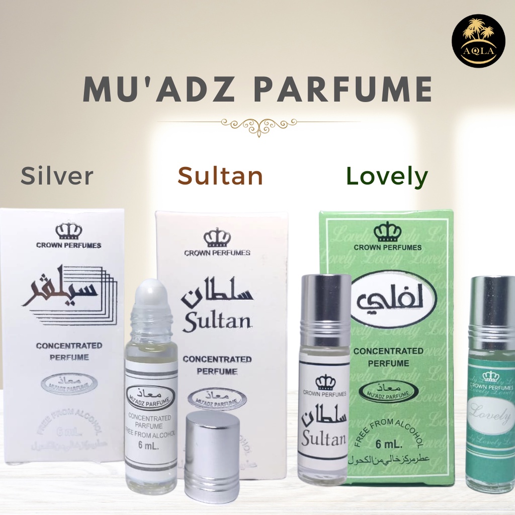 PARFUM MINYAK WANGI SILVER SULTAN LOVELY 6ML MUADZ PARFUME