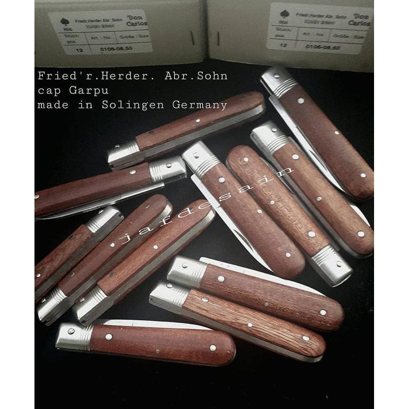 Pisau lipat cap Garpu asli made in Solingen Germany