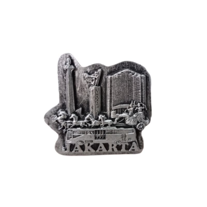 (BISA COD) MAGNET KULKAS JAKARTA INDONESIA TUGU MONAS BAHAN FIBERGLASS - SOUVENIR MURAH