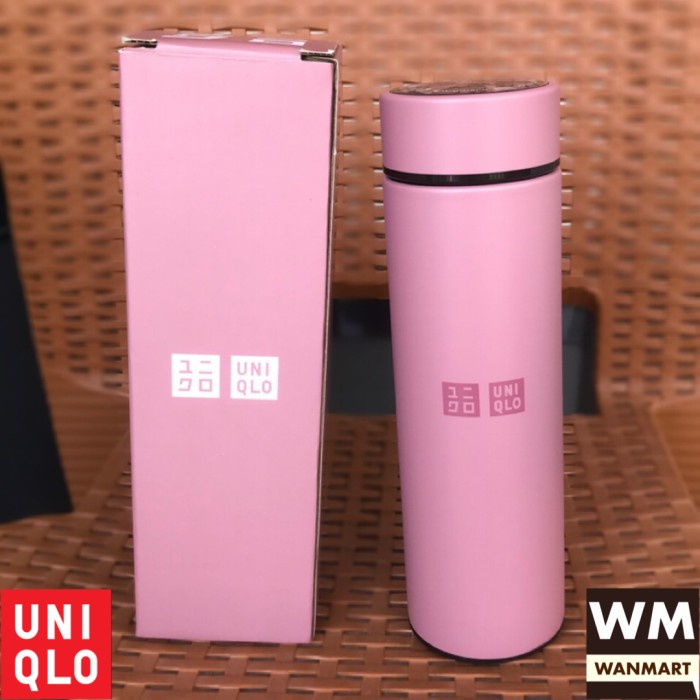 Botol Minum UNIQLO Tumblr Tumbler LED Thermal Termos Stainless Botol Minum Pink(O4B2) Tumbler Starbu