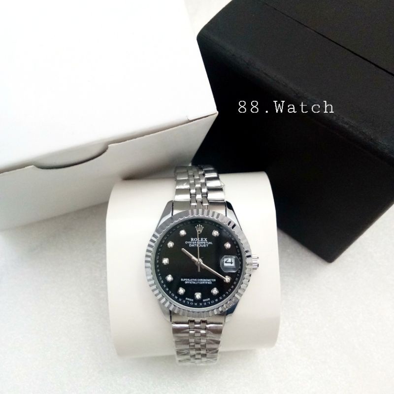 JAM TANGAN WANITA ROLEX PERMATA PREMIUM QUALITY + BATERAI ORIGINAL