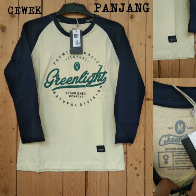 raglan 3second wanitaKaos distro lengan panjang