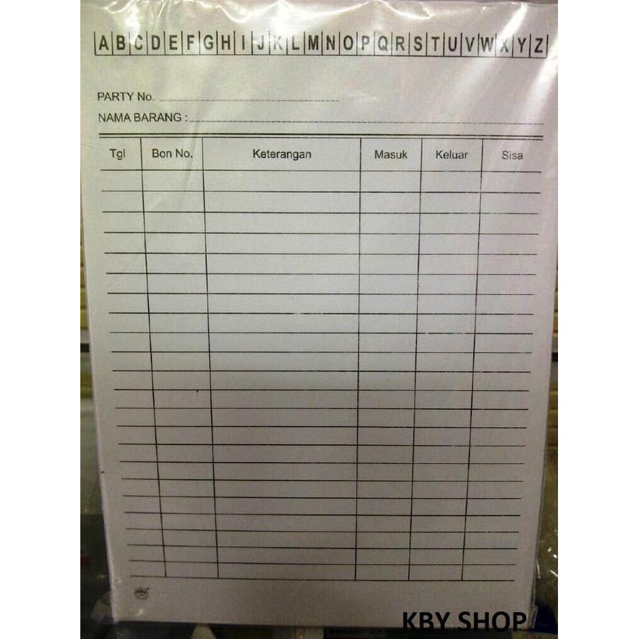 

KARTU STOK (PERSEDIAAN BARANG) AP231