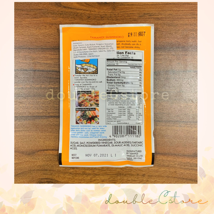 

Ready- Sushi Seasoning (Bumbu Nasi Sushi) Tamanoi 75G