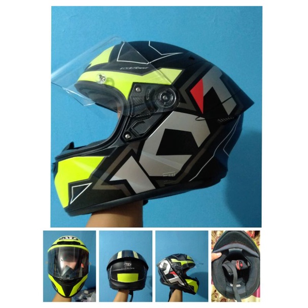 Helm Fullface KYT TT Course Electron yellow
