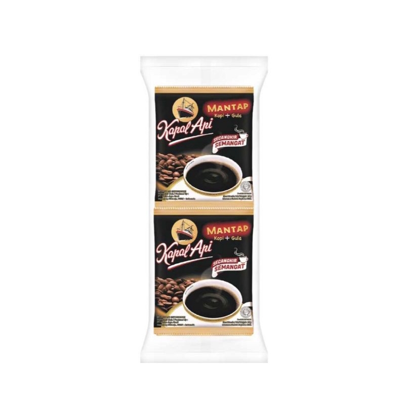 

Kapal Api Mantap Kopi Instan + Gula 10 x 25 g