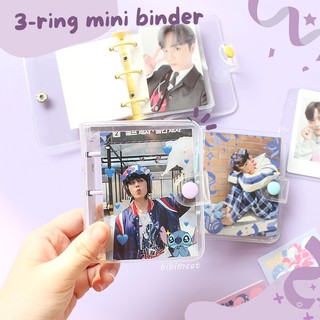 Image of Casing 3 Ring Mini Binder / Mini Journaling Diary Binder Photocard