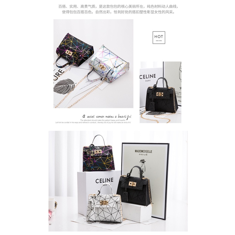 Tas Selempang ColorFull Rantai Mini Wanita Import Korea