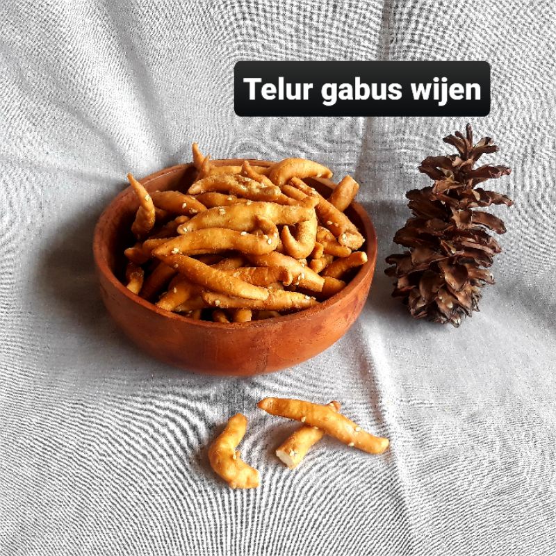 TELUR GABUS WIJEN GULA MERAH 200 gram / BIDARAN WIJEN / SNACK MURAH / ALMA.SNACK