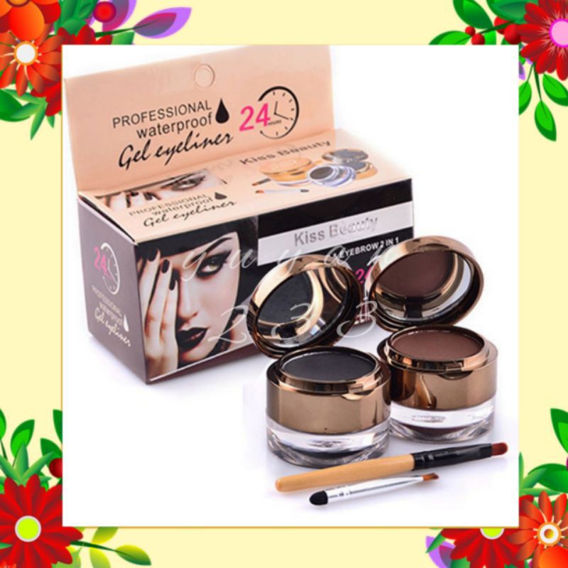 PROMO!!!EYEBROW/EYELINER GEL KISS BEAUTY 9954