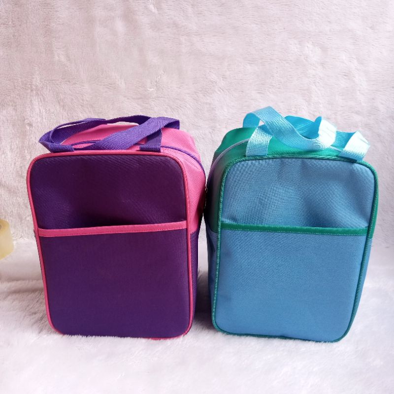 Tas Princess &amp; Little Mermaid Tupperware ( Zipper Bunga Es )