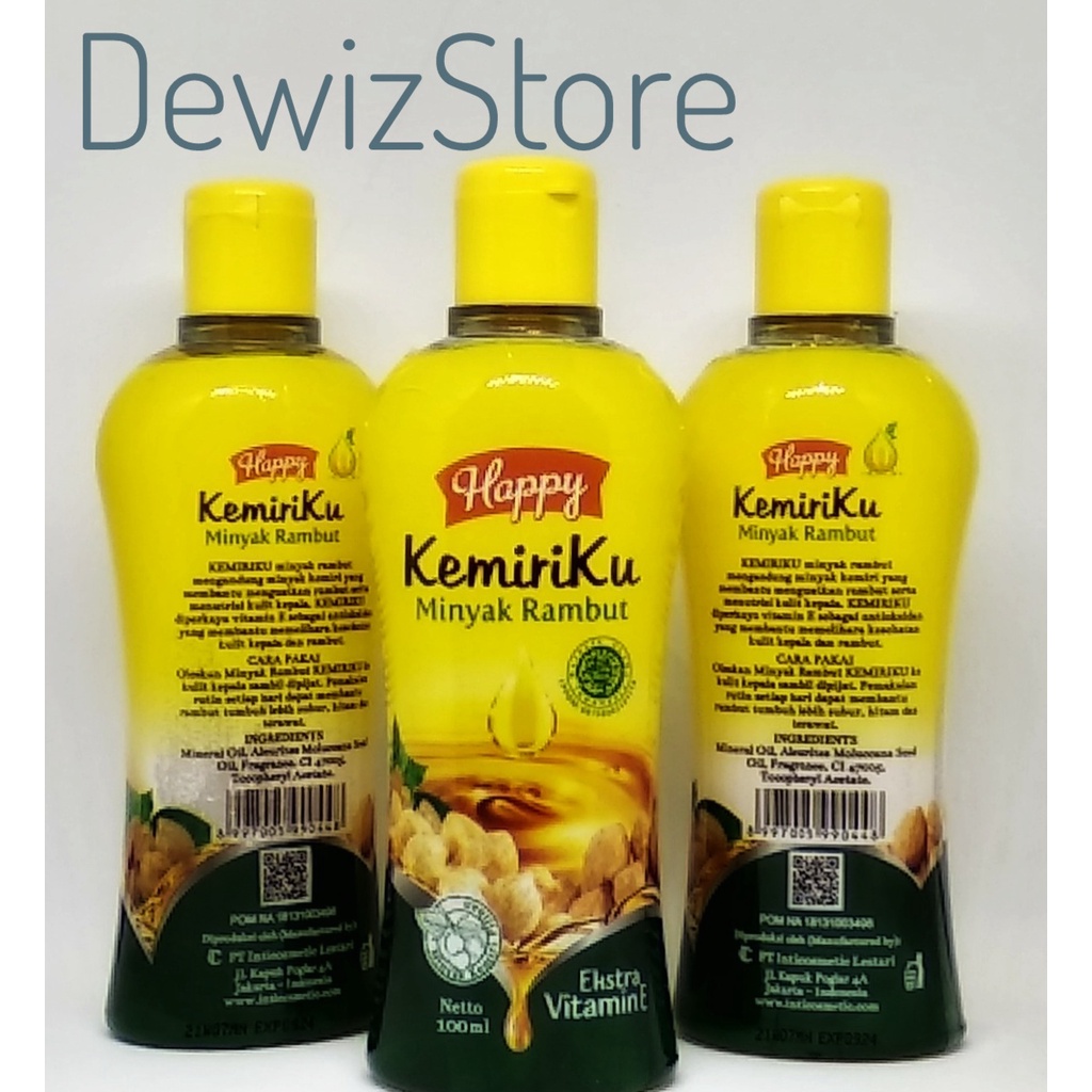 HAPPY KEMIRIKU MINYAK RAMBUT - 100ml