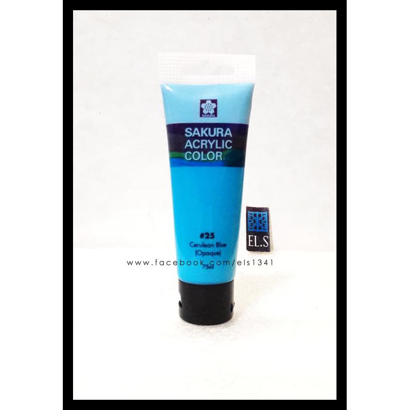 

DISKON SAKURA ACRYLIC PAINT CERULEAN BLUE ( CAT ACRYLIC ) PERALATAN MELUKIS TERLARIS DAN MURAH