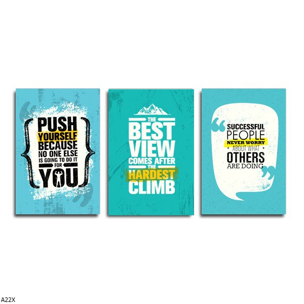 Hiasan Dinding / Wall Decoration 20cm x 30cm Tema Motivasi A22X