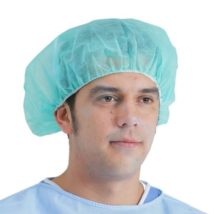 50pcs Disposable Hair Net Nurse cap Hair Cap Mob Cap Penutup kepala Medis Gojek Salon