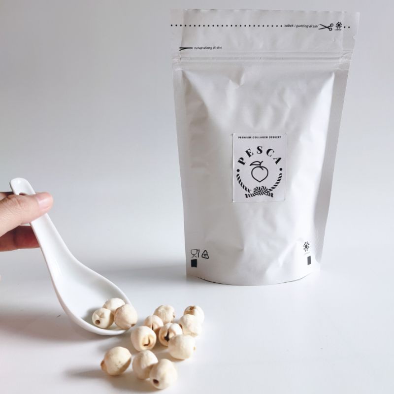 

Lotus Seed / Biji Teratai / Dried Lotus grade premium berat 100 gr