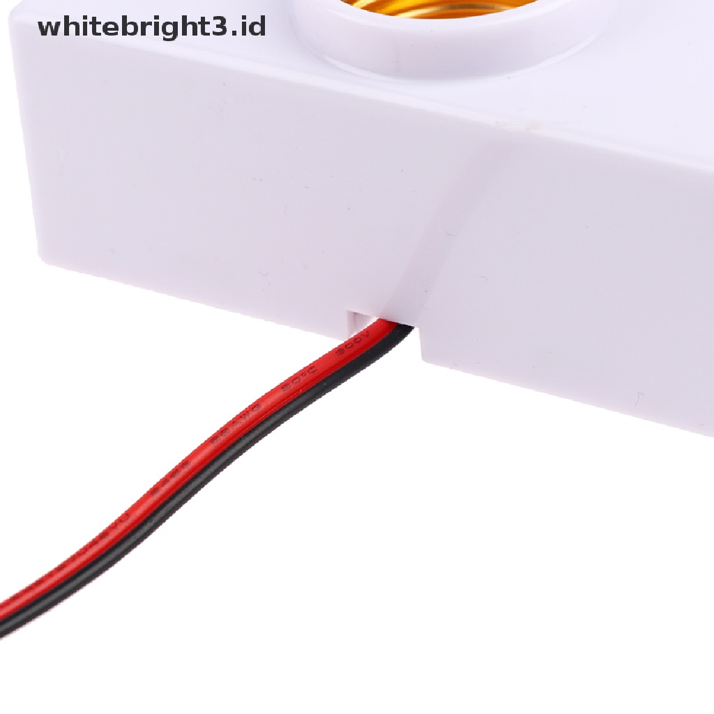 (whitebright3.id) Fitting Lampu Bohlam AC 90V-250V Dengan sensor Gerak PIR