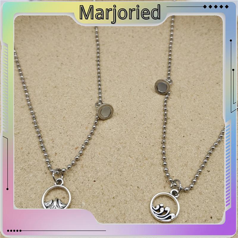 2 Pcs/set Fashion Satu Sama Lain Magnetik Pasangan Kalung Perhiasan Pria Dan Wanita Pasangan Hadiah Hari Valentine-MJD-MJD