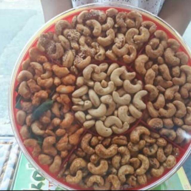 

Kacang mede mix kemasan campur isi gram