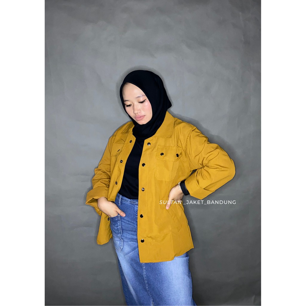 Jaket Semi Parka || Trucker Jacket || Size M - XXL-MUSTARD