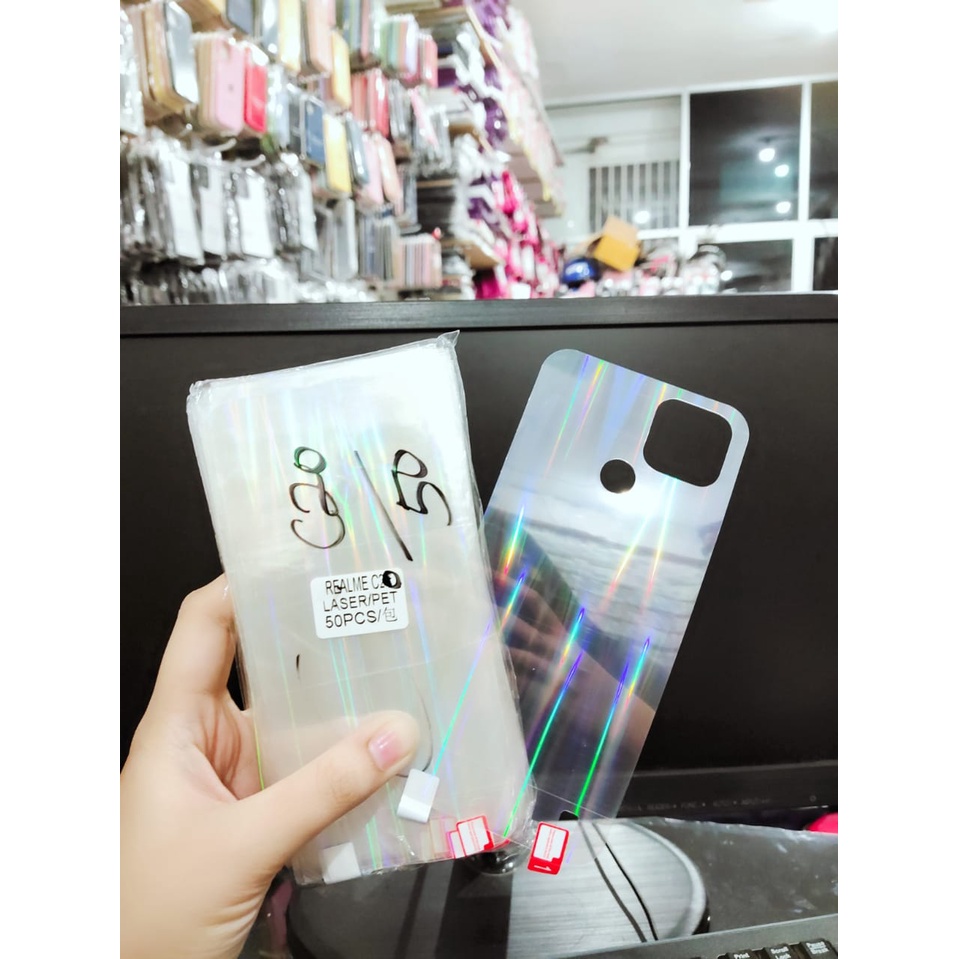 AGS Aurora Realme C20 6.5 Inch Garskin Sticker Anti Gores Aurora Pelindung Belakang Hp