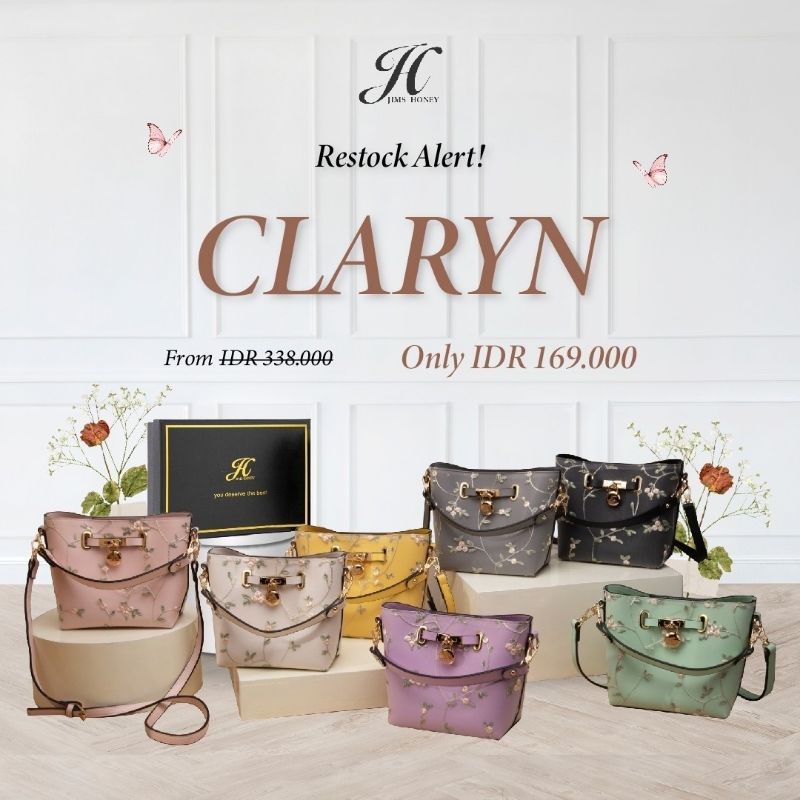 [FREE Exclusive Box] JIMS HONEY Claryn Bag Tas Unik Wanita Jimshoney JH Kado Giftbox