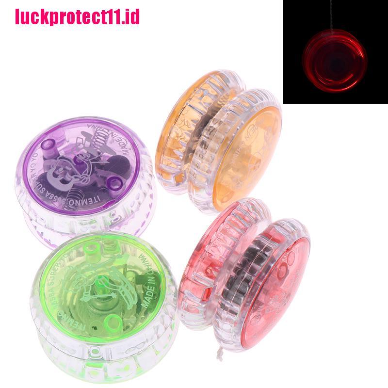 Lucktoy 1pc Mainan Yoyo Plastik Kecepatan Tinggi Dengan Lampu Led Luminous Untuk Anak