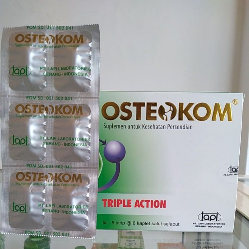 OSTEOKOM TRIPLE ACTION/SUPLEMEN KESEHATAN SENDI/OBAT KESEHATAN SENDI