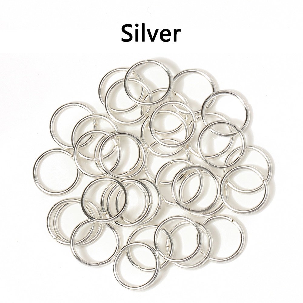 100pcs / lot Konektor Jump Ring Open Circle Untuk Membuat Perhiasan DIY