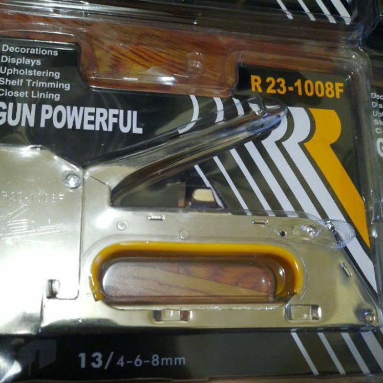 

Terbatas wn Staples Tembak R 23 / Cekrekan / Hekter Gun Tacker/ Stapler / Staples Sofa / Staples Jok