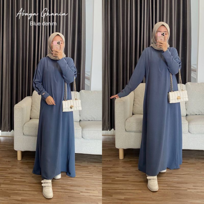 [COD] ABAYA GHANIA - BAHAN PREMIUM CRINKLE AIRFLOW