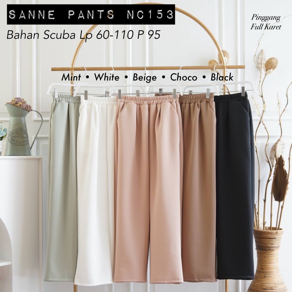 SANNE PANTS / CELANA KERJA / CELANA PANJANG / JUMBO SIZE